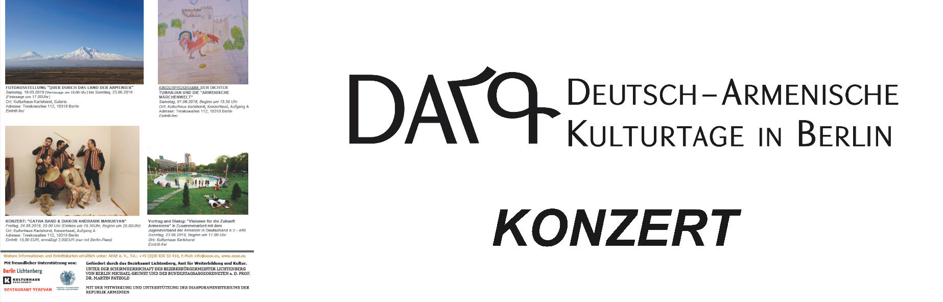 KONZERT DES ENSEMBLES "GATHA BAND & DIAKON ANDRANIK MANUKYAN" AM 24.05.2019